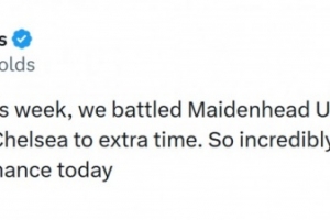 雷克瑟姆老板“死侍”：我们与切尔西战至加时赛，为球队感到骄傲