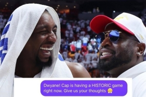 韦德：阿德巴约83分！！！！？？？给我的小兄弟Respect！