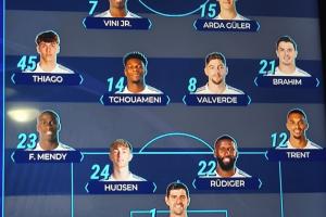 皇马官方阵型：442！锋线维尼修斯搭居莱尔，皮塔奇、门迪左路