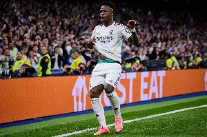 欧冠历史助攻榜：C罗居首，维尼修斯追平吉格斯、德布劳内并列第5