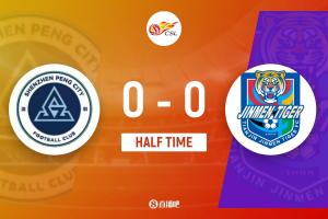 半场-新鹏城暂0-0津门虎 双方共3射正+4人染黄奥乌苏屡突破造险