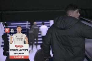 延续状态！西甲官方：巴尔韦德当选皇马4-1埃尔切全场最佳球员