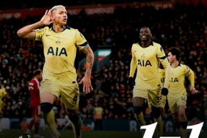 绝平红军！热刺获得近2个月第3个英超积分、图多尔上任后英超首分