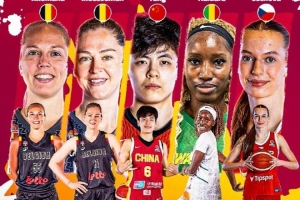 世预赛武汉赛区最佳阵容：阿莱曼德 梅斯曼 杨舒予 海达拉 切霍娃