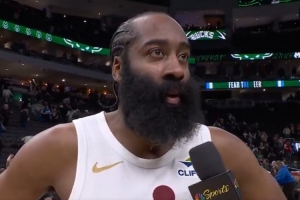 27分15板！哈登：莫布里本该砍35分20板 但我对此已经很满意了