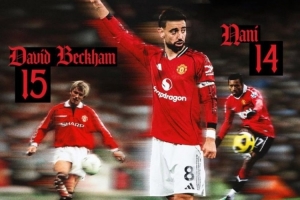 打破小贝助攻纪录！小贝社媒祝贺B费：恭喜你，令人惊叹的成就！