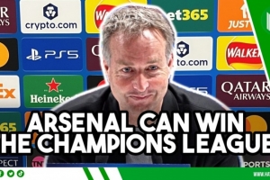 药厂主帅：阿森纳能赢得欧冠，比赛中我并没有感觉落后太多