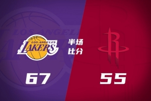 半场战报-湖人领先火箭12分 东契奇18+6+6 詹姆斯8中8砍18分