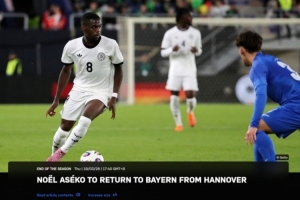 拜仁官方：20岁中场诺埃尔·阿塞科将在今夏从汉诺威96返回球队