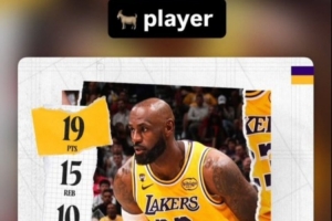 19+15+10！拉拉维亚转发詹姆斯三双数据海报：GOAT