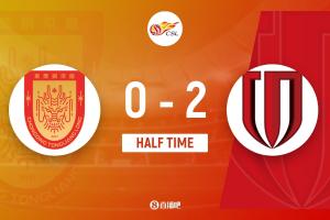 半场-成都蓉城2-0重庆铜梁龙 韦林顿世界波+造点韦世豪传射建功