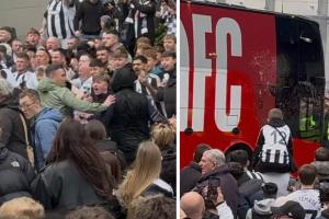 死敌！纽卡vs桑德兰赛前场外球迷大规模冲突，有人接受心肺复苏