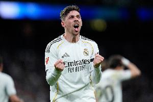 本赛季联赛巴尔韦德已参与11粒进球，追平个人西甲单赛季最佳纪录