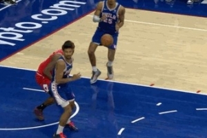 骚气助攻！格莱姆斯不看人手一抖传给巴洛吃饼暴扣！