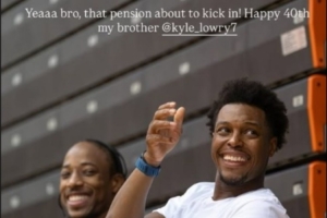 垃圾兄弟情！德罗赞快拍祝洛瑞生日快乐：你养老金马上要发放了！