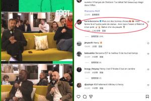 嘉宾讨论亨利or本泽马！本泽马回击：闭嘴吧，有雕像？我有金球奖