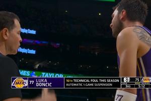 极限一换一！东契奇&扎威双方技犯 东契奇将损失27万美元！