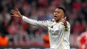 姆巴佩伤愈后首发的4场比赛1平3负，皇马欧冠止步8强+西甲丢掉5分