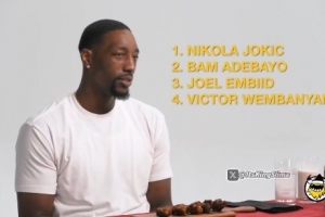 阿德巴约排联盟顶级内线：约基奇、自己、恩比德、文班亚马